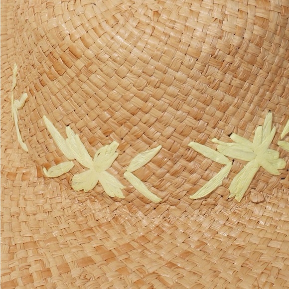 Natural Raffia Weave Sun Hat - Picture 3 of 4